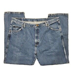 WRANGLER Jeans 42x30 Regular Fit Straight Leg Medium Wash 42 X 30